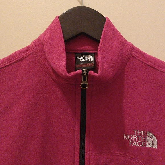 The North Face Pink Fleece Zip Up Sweater - Picture 4 of 14